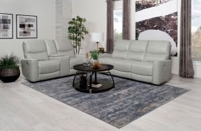 Coaster Fine Furniture 610261P-S2 Greenfield - 2 Piece Power Reclining Sofa Set - Ivory