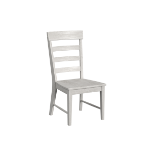 Intercon BY-CH-1189W-WHT-RTA Bayside - Ladder Chair - Silver