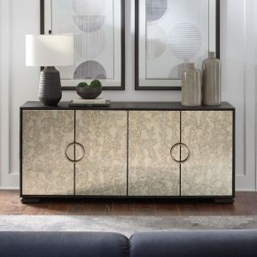 Liberty Furniture 2220-AC1000 Barlowe - 4 Door Accent Cabinet - Cappuccino
