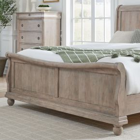 Liberty Furniture 589WT-BR22F Rustic Traditions - King Sleigh Footboard - Brown