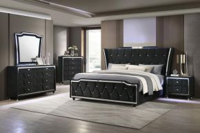 Coaster Fine Furniture 223161Q-S5 Lorient - 5-Piece Queen Bedroom Set - Black