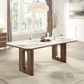 ACME DN06130 Harvey - Dining Table With Ceramic Top - Walnut