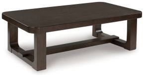 Signature Design by Ashley® T856-1 Breckington - Rectangular Cocktail Table - Dark Brown