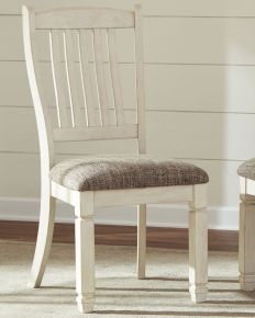 Ashley Furniture D647-01 Bolanburg - Dining UPH Side Chair (Set of 2) - Rake Back - Brown / Beige