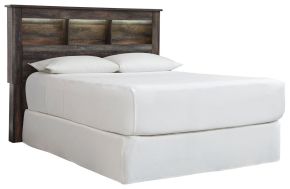 Ashley Furniture B211-65 Ashley Furniture B211-65 Drystan - Queen Bookcase Headboard - Brown / Beige