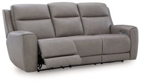 Ashley Furniture PCU1090015 5Z-Comfort - Power Reclining Sofa With Adj Headrest - Coin