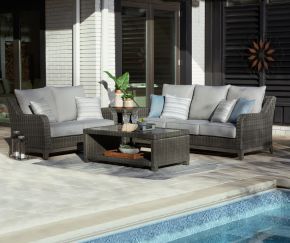 Signature Design by Ashley® P518/838/835/701/702 Elite Park - Gray - 4 Pc. - Lounge Set