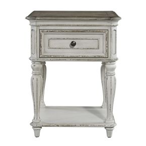 Liberty Furniture 244-BR63 Magnolia Manor - Leg Nightstand - White