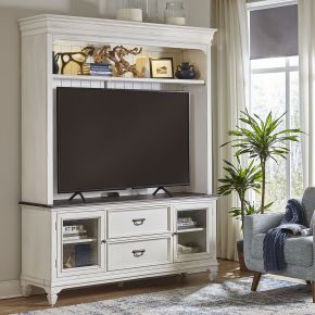 Liberty Furniture 417-ENT-ENC Allyson Park - Entertainment Center - White