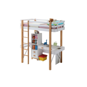ACME 37975 Rutherford - Bookshelf - White & Natural