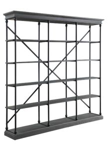 ACME 93038 Rukia - Bookshelf - Gray & Black Finish - 84"