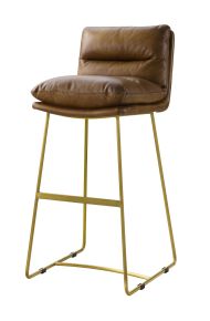 ACME 96401 Alsey - Bar Chair - Saddle Brown Top Grain Leather