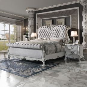 ACME BD02241Q ACME BD02241Q Dresden - Queen Bed - Fabric & Bone White