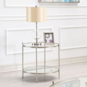 ACME LV02756 ACME LV02756 Zaba - End Table - Glass Top & Champagne