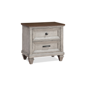 New Classic B2114-040 Mariana - Nightstand With USB - Vintage Creme