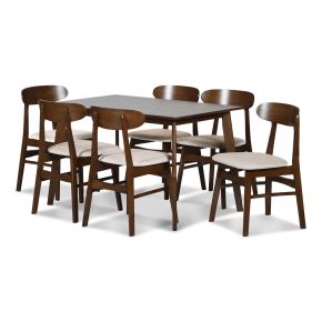 New Classic 40-331N-D6C New Classic 40-331N-D6C Morocco - 7 Piece Dining Room Set (Rectangle Dining Table & 6 Chairs) - Natural