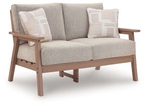 Signature Design by Ashley® PCP422-835 Grover Beach - Loveseat With Cushion - Driftwood