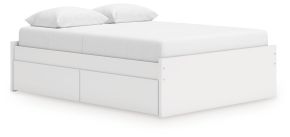 Signature Design by Ashley® EB9630B22 Onita - Queen Platform Bed With 1 Side Storage - White