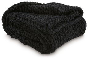 Ashley Furniture A1001061 Ashley Furniture A1001061 Chaddon - Throw (Set of 3) - Black