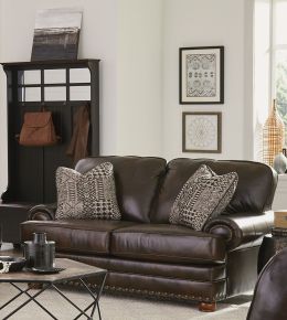 Jackson 524102-1268/09-3068/09 Roberto - Leather Loveseat - Cocoa