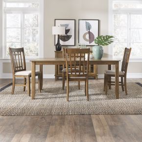 Liberty Furniture 227-CD-5RLS Santa Rosa - 5 Piece Rectangular Table Set - Light Brown