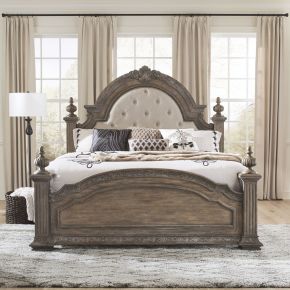 Liberty Furniture 502-BR-QPS Carlisle Court - Queen Poster Bed - Medium Brown