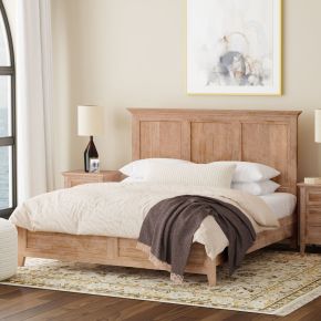 Intercon SM-BR-8865K-WHE-C San Mateo - King Standard Bed - Wheat
