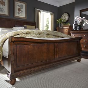 Liberty Furniture 589-BR22F Rustic Traditions - King Sleigh Footboard - Dark Brown