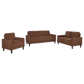 Coaster Fine Furniture 509971-S3 Bowen II - 3-Piece Fabric Upholstered Track Arm Sofa Set - Rust