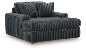 Signature Design by Ashley® 9810515 Midnight-Madness - Oversized Chaise - Gunmetal
