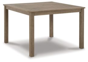 Signature Design by Ashley® P359-615 Aria Plains - Square Dining Table W/Umb Opt - Brown