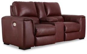 Signature Design by Ashley® U2550118 Alessandro - Garnet - Pwr Rec Loveseat/Con/Adj Hdrst