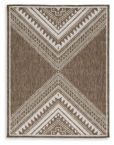 Signature Design by Ashley® R900011 Dunsler - 8' x 10' Rug - Brown / Cream