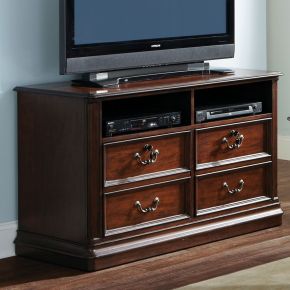 Liberty Furniture 273-HO146 Brayton Manor - Jr Executive Media Lateral File - Cognac