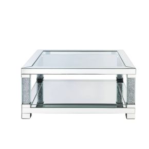 ACME 87995 Noralie - Coffee Table - Mirrored & Faux Diamonds - Wood
