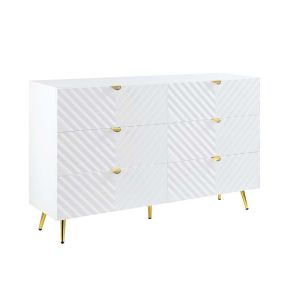 ACME BD01037 Gaines - Dresser - White High Gloss Finish