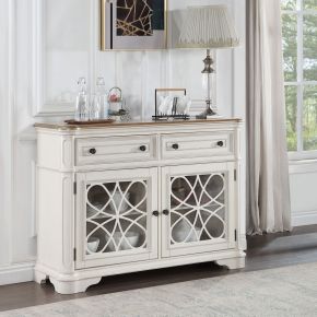 ACME DN01656 Florian - Server - Antique White & Oak