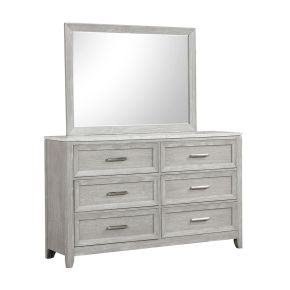 New Classic B2442-060 Fiona - Landscape Mirror - Mist Gray