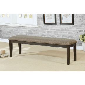Furniture of America CM3310BN Faulk - Bench - Espresso / Warm Gray