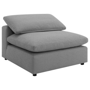Coaster Fine Furniture 551754 Raleigh - Boucle Upholstered Armless Chair - Gray