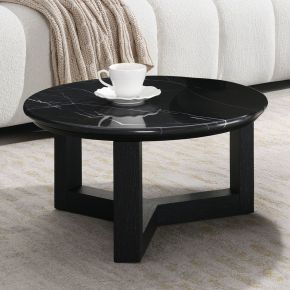ACME LV03635 ACME LV03635 Dara - Coffee Table - Natural Marble Top & Black