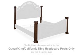 Signature Design by Ashley® B764-50 Lavinton - Queen/ King/ California King Headboard Posts - Brown
