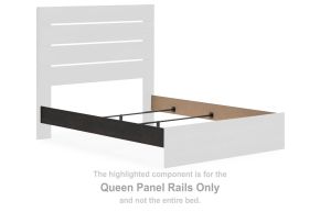 Signature Design by Ashley® PCB2108-96 Hollivern - Queen Panel Rails - Dark Gray
