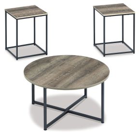 Ashley Furniture T103-213 Wadeworth - Occasional Table Set (Set of 3) - Brown / Beige