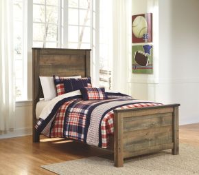 Signature Design by Ashley® B446/53/52/83 Trinell - Twin Panel Bed - Brown