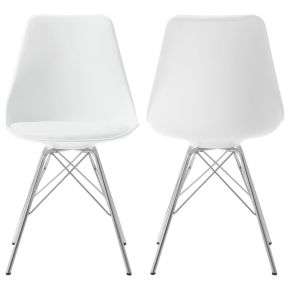 CoasterEveryday 102792 Juniper - Polypropylene Dining Side Chair (Set of 2) - White