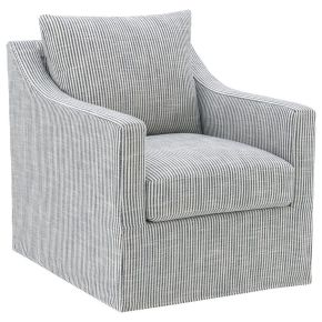 Coaster Fine Furniture 904137 Winter - Upholstered Sloped Arm Accent Swivel Chair - Gray