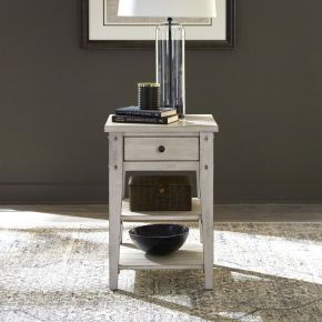 Liberty Furniture 110W-OT1021 Liberty Furniture 110W-OT1021 Lake House - Chair Side Table - Weathered White