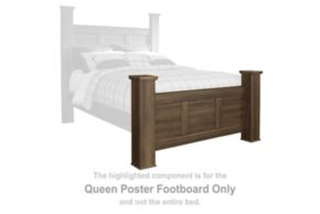 Signature Design by Ashley® B251-64 Juararo - Queen Poster Footboard - Dark Brown