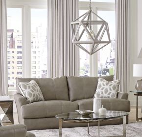 Jackson 248203-1273/56-3073/56 Prato - Leather Sofa - Putty